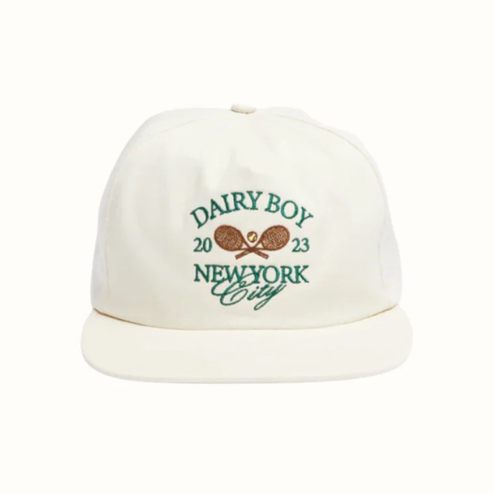 Dairy Boy tennis street style hat (NEVER WORN)